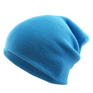 Gorros de Jacquard 100% Acrílico de Buena Calidad para Niñas y Niños, Color Azul Cielo, Diseño Único y Moderno, Ligeros y Cómodos - Product Image 3