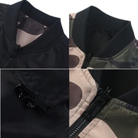 LAYENNE Veste brodée personnalisée Blouson aviateur réversible pour hommes Veste matelassée d'hiver à la mode Offre Spéciale de haute qualité