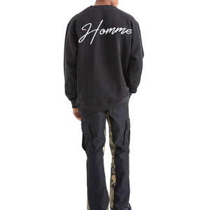 Hoodies for Man Sweater Fashion Warm Pullover 100% Cotton Casual Wear Winter Outdoor Top Clothing Factory Direct Sweatshirt - Product Image 2