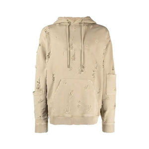 Precio asequible Ropa de calle de peso pesado Sudaderas con capucha de gran tamaño para hombre Ropa informal Sudadera con capucha desgastada de invierno - Product Image 1