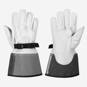 Gants de soudeur TIG de haute qualité en cuir de chèvre fendu antistatique antivibration 11oz pour une durabilité maximale Gants de sécurité OEM - Product Image 6