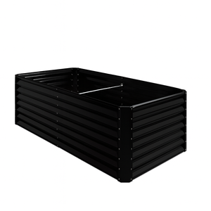 เตียงปลูกต้นไม้เหล็กชุบสังกะสีขนาดใหญ่กล่องปลูกต้นไม้โลหะสำหรับตกแต่งบ้านและสวน - Product Image 1