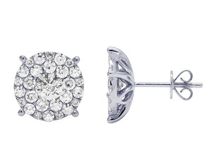 ต่างหูแบบคลาสสิกทำจากทองคำ10K พร้อมเพชรสำหรับปลูกในห้องทดลองคุณภาพสูงสำหรับเครื่องประดับผู้หญิง - Product Image 3