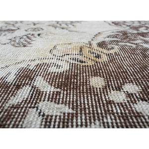 พรมขนสัตว์สีน้ำตาลเบจวินเทจถักมือ รุ่น Pae-2186 สำหรับใช้ในบ้าน-ลายเมดัลเลียนนามธรรมรูปสี่เหลี่ยมผืนผ้าสำหรับห้องนั่งเล่น ห้องโถง ห้องพัก - Product Image 3