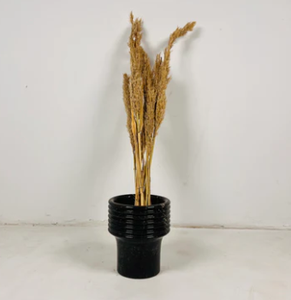 Jarrón de piedra negra de Taxila, conjunto de jarrón de mármol tallado a mano, decoración de lujo para el hogar, regalo de templo de Hotel, jarrón de Color negro B2B - Product Image 2