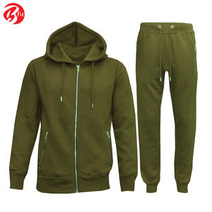 <b>Men</b> Plain Slim Fit Tracksuits Set Cotton <b>Fleece</b> <b>Top</b> Bottoms Jogging Joggers Gym Wear Tracksuits Set - Product Image 4