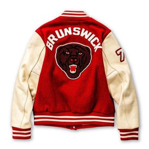 Chaqueta Varsity Impermeable para Hombre, Estilo Urbano, Personalizada, Transpirable, Cortavientos, de Poliéster/Algodón, con Cuello Alto - Product Image 2