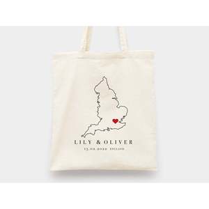 Sacs fourre-tout personnalisés pour mariage, sacs cadeaux pour la fête nuptiale - Product Image 4