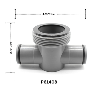 Connecteur de tuyau <span class=keywords><strong>à</strong></span> joint en T pour <span class=keywords><strong>filtre</strong></span> <span class=keywords><strong>à</strong></span> <span class=keywords><strong>sable</strong></span> 1.5 et 1.25 pouces pour piscines hors sol Compatible <span class=keywords><strong>avec</strong></span> <span class=keywords><strong>Bestway</strong></span> Coleman I-ntex P61408 - Product Image 2