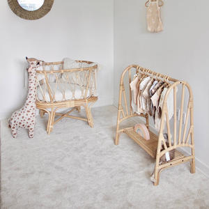 Perchero de Ratán Resistente y Duradero para Abrigos de Niños, Percheros para Colgar Ropa, Muebles de Interior, Perchero - Product Image 3