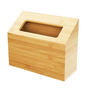 ¡PRODUCTO NUEVO! Tienphong 2025 cubierta de caja de toallas en cubierta de caja de pañuelos de bambú natural para el hogar, oficina, decoración de baño - Product Image 1