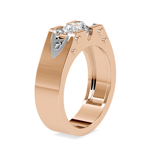 Bague en diamant taillé rond de 1.00 carats cultivée en laboratoire tendance classique bijoux de fiançailles et de mariage en or jaune 14 carats pour les fêtes - Product Image 6