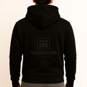 Sudadera con capucha hecha a medida con logotipo bordado en el pecho | Sudaderas con capucha de moda para Hombre | Venta al por mayor de fábrica OEM/ODM - Product Image 2