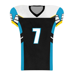 Uniforme de football américain de style différent, uni, teint en couleur unie, pour uniforme de football américain sublimé à séchage rapide - Product Image 3