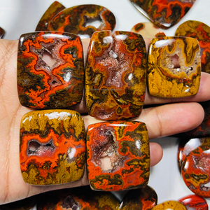 Caliente nuevo grado AAA cabujón de ágata Natural piedra de cristal curativa suelta de Marruecos al por mayor para la fabricación de joyas - Product Image 1