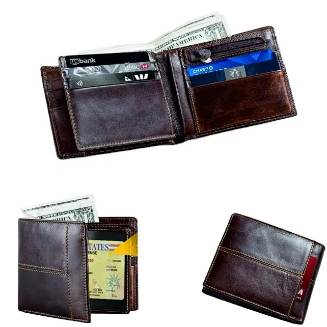 En iyi kalite 100% Pakistan inek derisi deri cüzdan s en iyi el yapımı cüzdan kişiselleştirilmiş deri cüzdan erkekler için