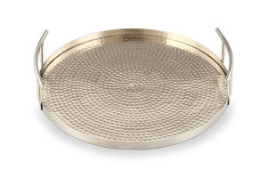 Plateau de service rectangulaire en métal poignées modernes d'usine directe cuisine décorative de Noël maison table ambiance de vie artisanat - Product Image 5