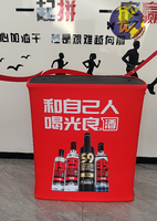 Stand promotionnel surélevé pour expositions et foires, table de comptoir à hauteur réglable pour le marketing commercial