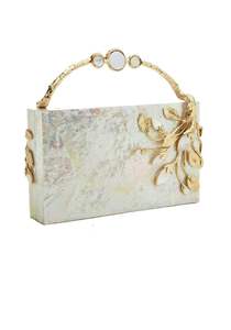 Resin Women Clutch Purse Handbag Fashionable Clutch <b>Party</b> Wedding Resin Clutch Wedding Purposes Model for Gifts From India - Product Image 6