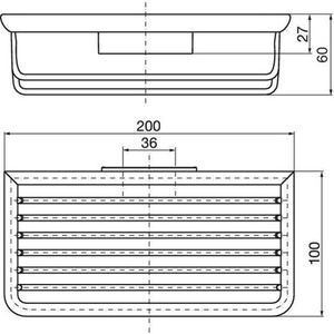 Juego de Accesorios de Baño EC para Montaje Empotrado en Pared 2.00104, Sistema de Cesta para Esponjas con CHR - Product Image 3