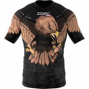 JJJ และ MMA ชุดป้องกันผดผื่น Jitsu Jiu Jitsu ดีไซน์แบบซับลิเมชันตามสั่ง - Product Image 1