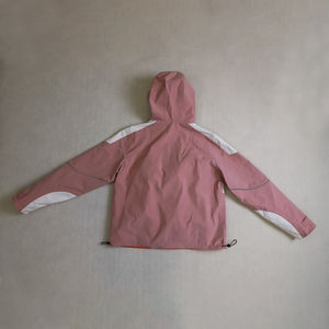 Chaqueta Cortavientos Deportiva Impermeable de Nailon Tejido con Bloques de Color Personalizados, Chaqueta con Capucha y Cremallera para Hombre - Product Image 4