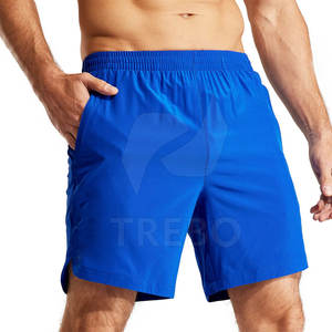 Pantalones cortos deportivos transpirables de secado rápido para hombre con cierre de cintura elástica Color sólido Etiqueta privada Hecho en Pakistán Tela de Spandex - Product Image 1