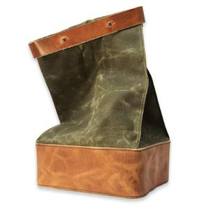 Sac à déjeuner isotherme réutilisable portable en toile de cuir écologique durable pour le travail au bureau et les voyages LCLB-0011 - Product Image 1