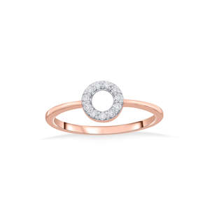 Bague en or rose sertie de diamants Forever Circle - Product Image 3