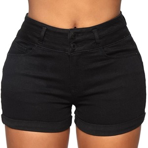 Premium personnalisé élégant Denim Shorts taille haute été jean Shorts pour femmes décontracté 2025 respirant femmes Shorts - Product Image 4