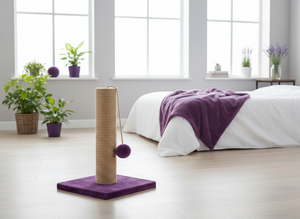 Grattoir pour chats Amistar Violet Waltz de haute qualité, adapté à toutes les races et tailles de chats. - Product Image 4