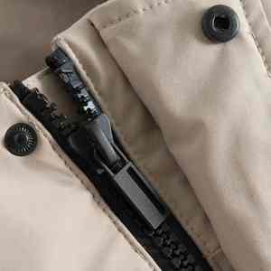 เสื้อกันลมมีฮู้ดสำหรับผู้ชายแจ็คเก็ตขนเป็ดย้อมสีล้วนมีฮู้ดสำหรับใส่กลางแจ้งเสื้อกันลมสำหรับฤดูหนาว - Product Image 4