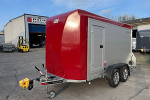 Remolque de plataforma usado en buen estado, con neumáticos 12R22.5, tipo Horsebox, con paredes laterales de acero, para transporte de ganado y caballos, utilitario, capacidad de carga de 200 kg, 5.2m x 3.5m - Product Image 6