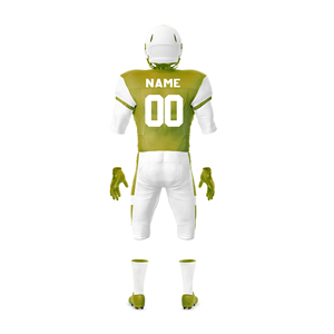 Uniforme de football américain de haute qualité 100% polyester, personnalisable, vêtements d'équipe en gros, faible MOQ, respirant, manches courtes - Product Image 6