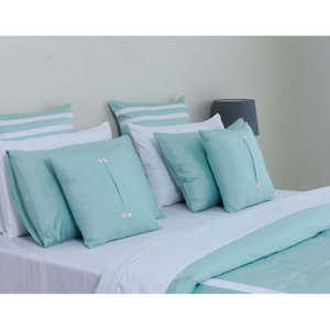 Ensemble de housse de couette et taie d'oreiller en tissu Aquamarine - Product Image 3