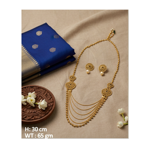 Collar de cadena dorada de alto pulido para niñas y mujeres, joyería para uso diario a un precio razonable - Product Image 1