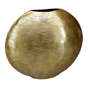 Florero de aluminio decorativo para interiores y casas altas, diseño martillado, jarrón de mesa de Calidad exclusiva costera para bodas - Product Image 6