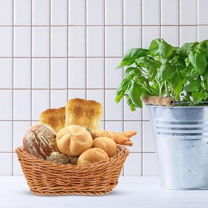 Corbeille à pain en osier de rotin naturel tissé à la main de haute qualité pour servir des ustensiles de cuisine fabriqués au Vietnam - Product Image 3