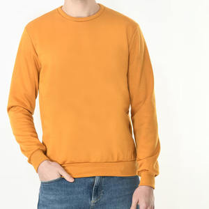 เสื้อสเวตเชิ้ตแขนยาวคอกลมผ้าฝ้ายสีทึบ - Product Image 5