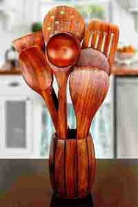 Hand Made Item Eco-Friendly Dishwasher Safe Salad Tools Home Kitchen Made in India - Product Image 5