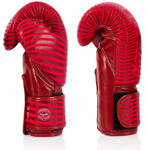 Gants de boxe en cuir de vache personnalisés 2026 pour l'entraînement et le sparring, gants de boxe à fermeture auto-agrippante - Product Image 4