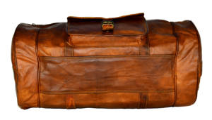 Sac à Bagages Vintage en Cuir de Chèvre Marron de Luxe, Élégant, Grande Capacité, Poche Avant, Weekender, Voyage, Sport, Gym Durable - Product Image 5