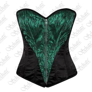 2024 nuovo corsetto di Design con rivestimento in pizzo e rifiniture a 3 strati corsetto in broccato di alta qualità