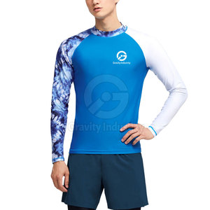 Rashguard pour hommes de musculation, vêtements de fitness respirants, séchage rapide, spandex/polyester, manches longues, vente flash - Product Image 2