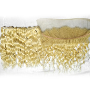 Extensiones de Cabello Indio 100% Virgen con Cutícula Alineada, Cabello Rubio Rizado Profundo, Calidad Premium, Precio al por Mayor - Product Image 2