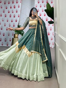 Look élégant à la mode Navratri spécial pur Chanderi avec Gotta Patti Lehenga Choli femme exportateur de mode - Product Image 2