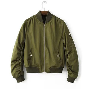 Chaqueta Bomber de Satén para Mujer, al por Mayor, Ligera, Brillante, Estilo Universitario, con Cremallera, Ropa de Abrigo de Invierno, OEM - Product Image 6