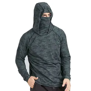 Sudadera con Capucha de Pesca para Hombre, Camuflaje, UPF 50, Manga Larga, Protección Solar Anti-UV, Poliéster - Product Image 1