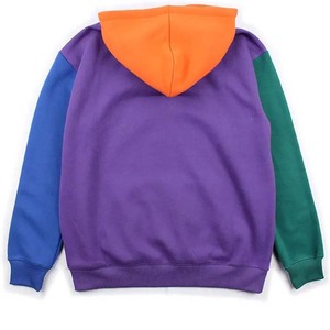 Precio al por mayor invierno hombres 100% algodón manga larga pulóver sudaderas con capucha nuevo diseño básico contraste Color bordado - Product Image 2