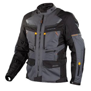 แจ็กเก็ตนิรภัยมอเตอร์ไซด์ของผู้ชายใหม่สีดำ Cordura Riders แจ็คเก็ตหนังเข้ารูปปรับแต่งได้มีสไตล์ - Product Image 3